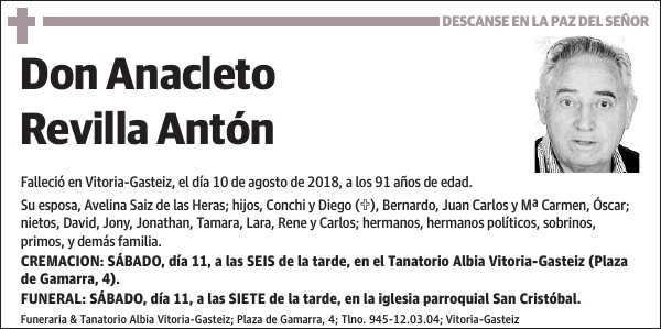 Anacleto Revilla Antón