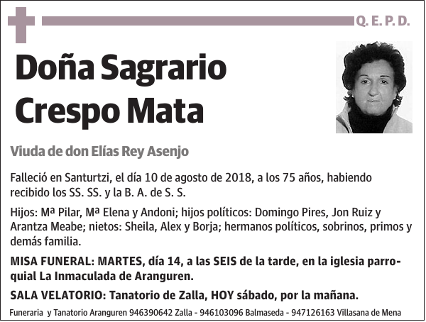 Sagrario Crespo Mata