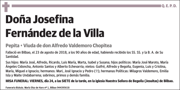Josefina Fernández de la Villa