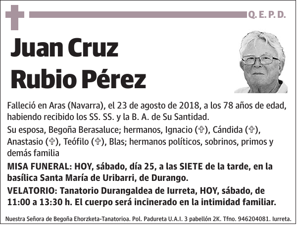 Juan Cruz Rubio Pérez