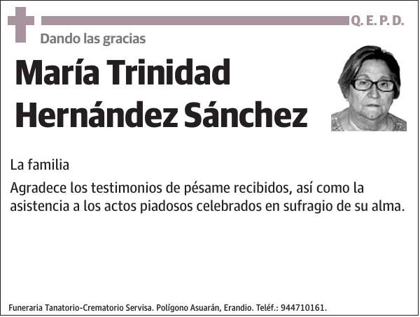 María Trinidad Hernández Sánchez