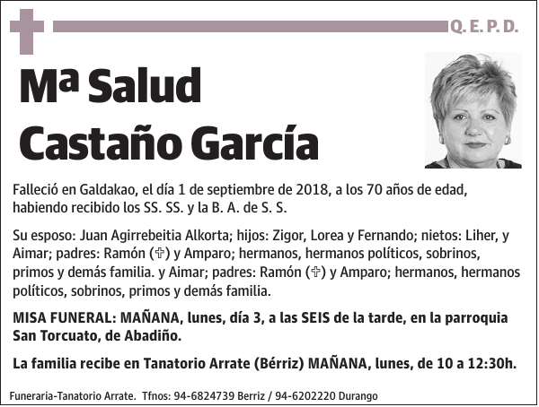 Mª Salud Castaño García