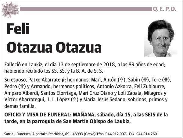 Feli Otazua Otazua