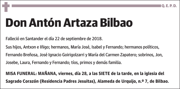 Antón Artaza Bilbao