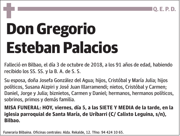 Gregorio Esteban Palacios