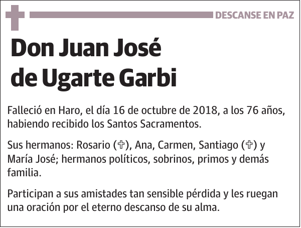 Juan José de Ugarte Garbi