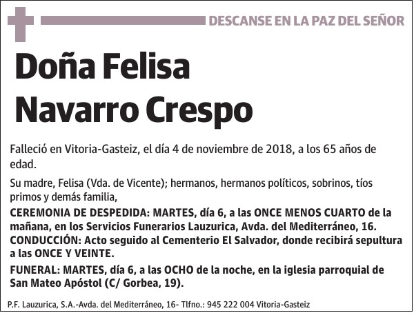 Felisa Navarro Crespo