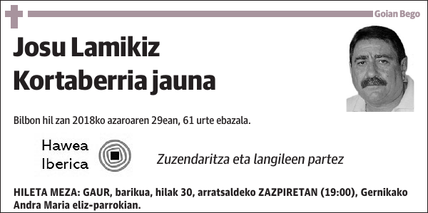 Josu Lamikiz Kortaberria