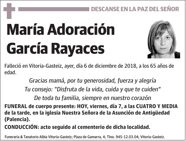 María Adoración García Rayaces