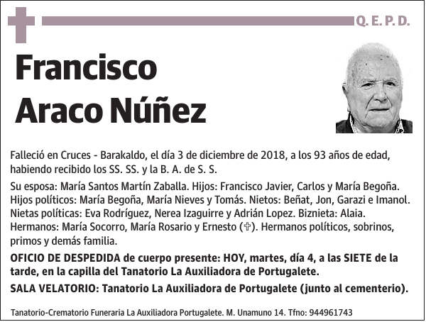 Francisco Araco Núñez