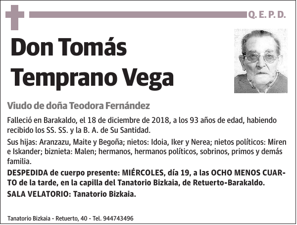 Tomás Temprano Vega