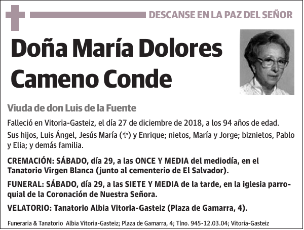 María Dolores Cameno Conde