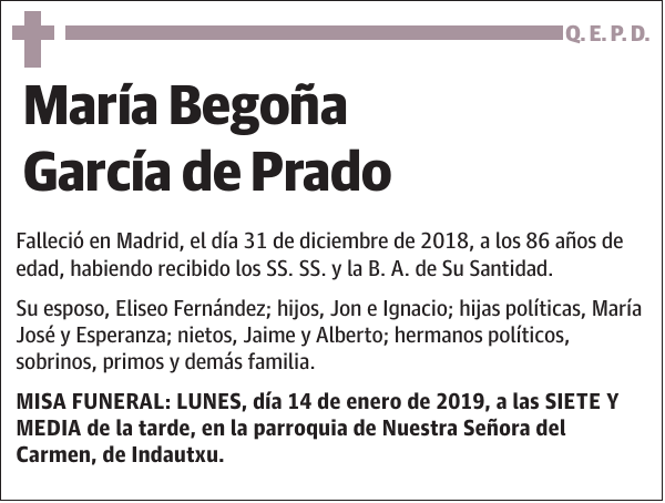 María Begoña García de Prado
