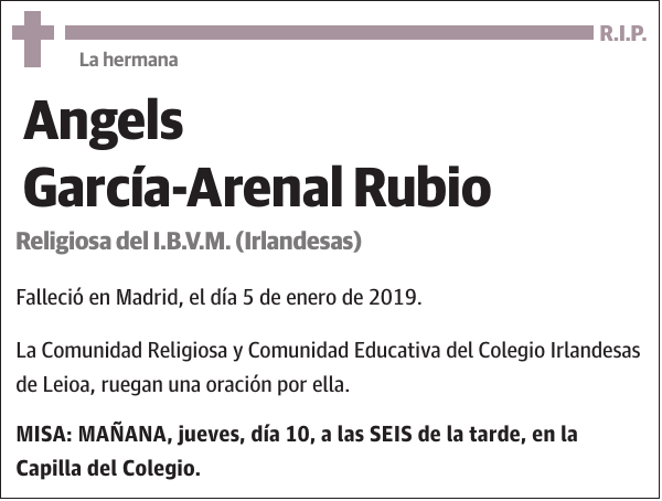Angels García-Arenal Rubio