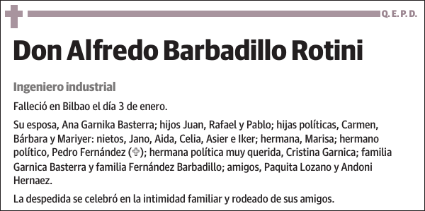 Alfredo Barbadillo Rotinil