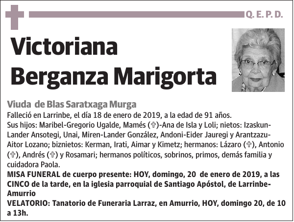 Victoriana Berganza Marigorta