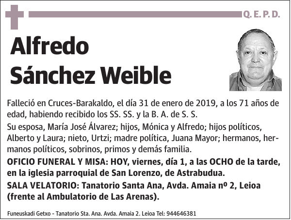 Alfredo Sánchez Weible