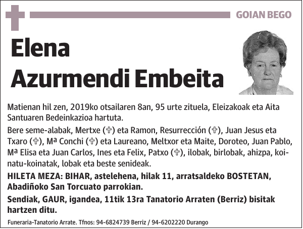 Elena Azurmendi Embeita