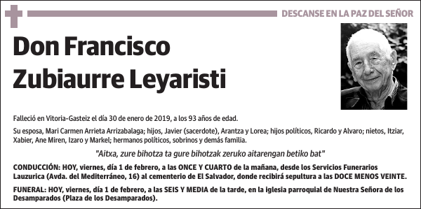 Francisco Zubiaurre Leyaristi