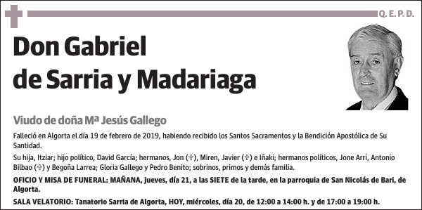 Gabriel de Sarria y Madariaga