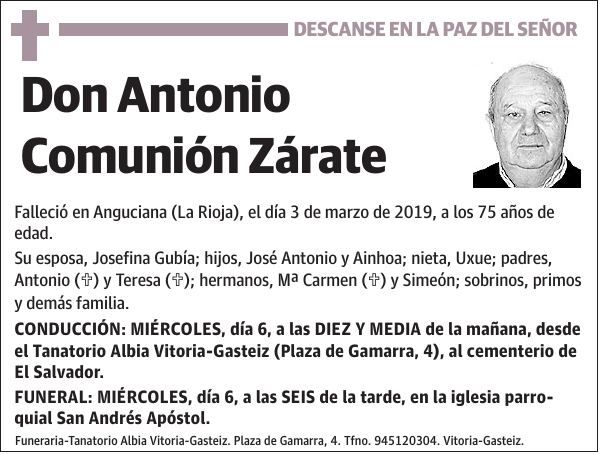 Antonio Comunión Zárate