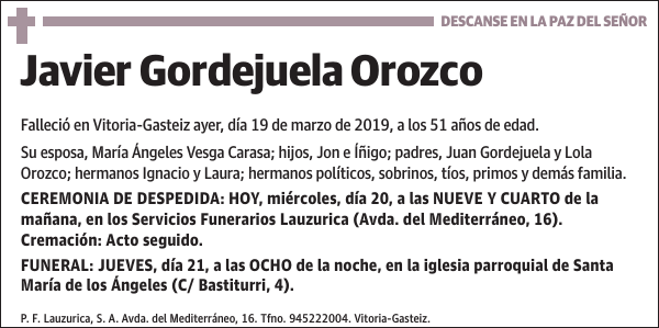 Javier Gordejuela Orozco