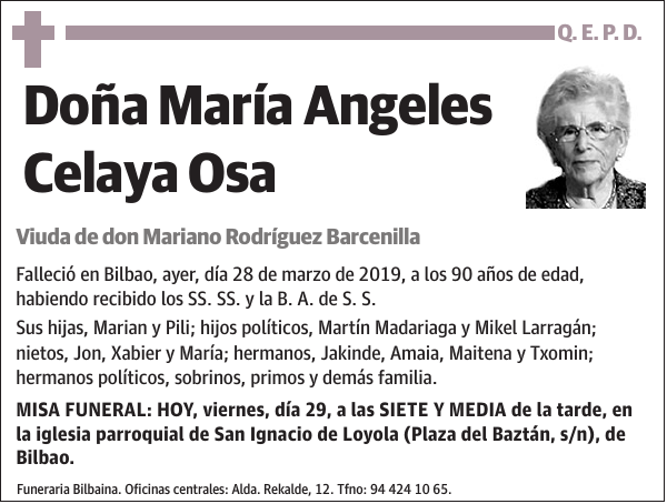 María Angeles Celaya Osa