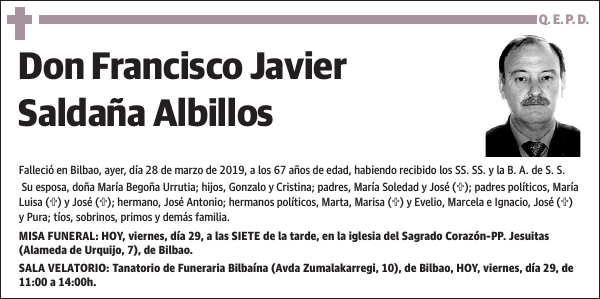 Francisco Javier Saldaña Albillos