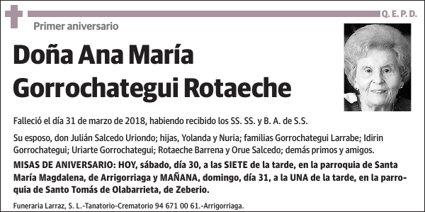 Ana María Gorrochategui Rotaeche