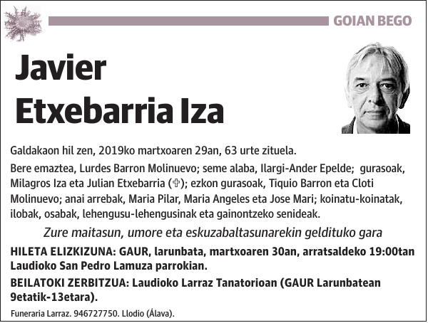 Javier Etxebarria Iza