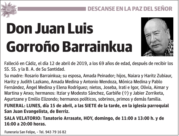 Juan Luis Gorroño Barrainkua