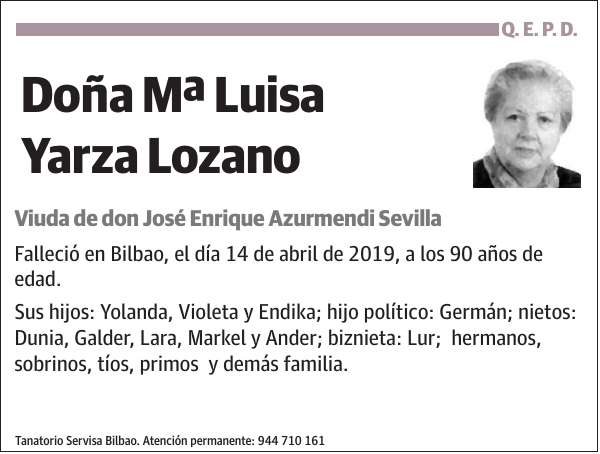 Mª Luisa Yarza Lozano