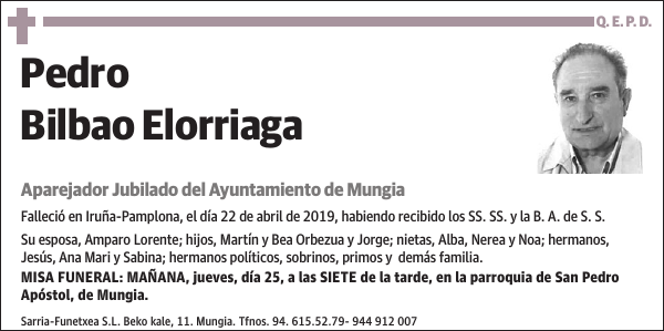 Pedro Bilbao Elorriaga