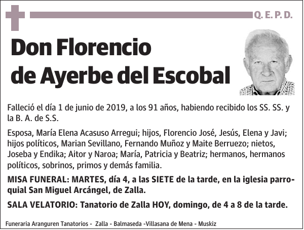 Florencio de Ayerbe del Escobal