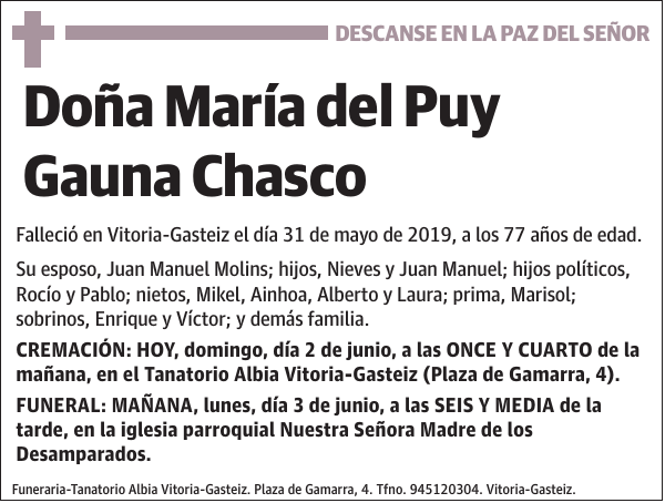 María del Puy Gauna Chasco