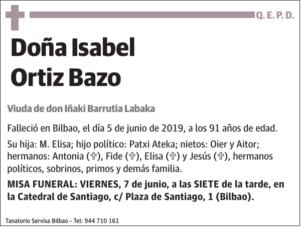 Isabel Ortiz Bazo