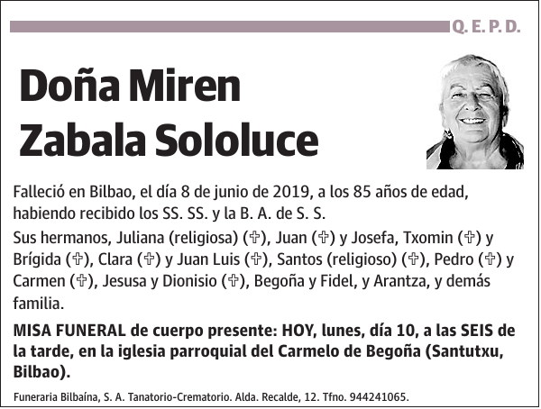 Miren Zabala Sololuce