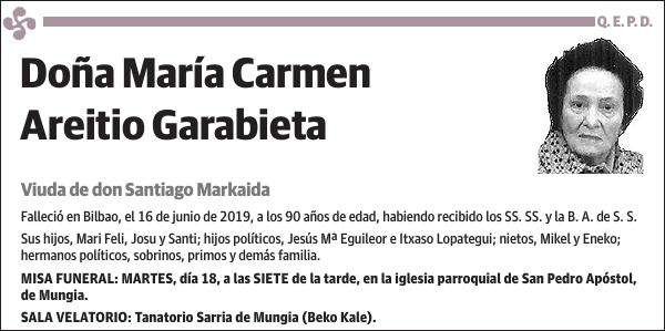 María Carmen Areitio Garabieta