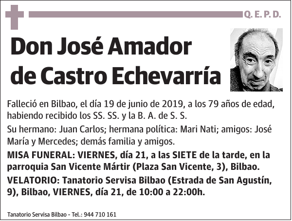 José Amador de Castro Echevarría
