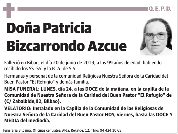 Patricia Bizcarrondo Azcue
