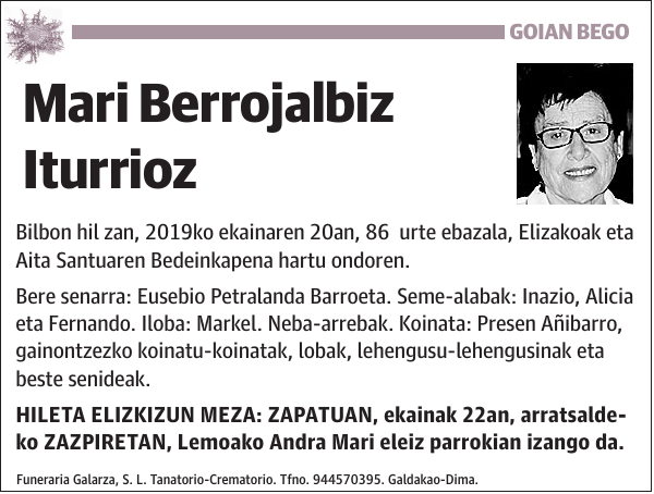 Mari Berrojalbiz Iturrioz