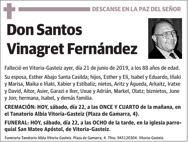 Santos Vinagret Fernández