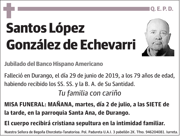 Santos López González de Echevarri
