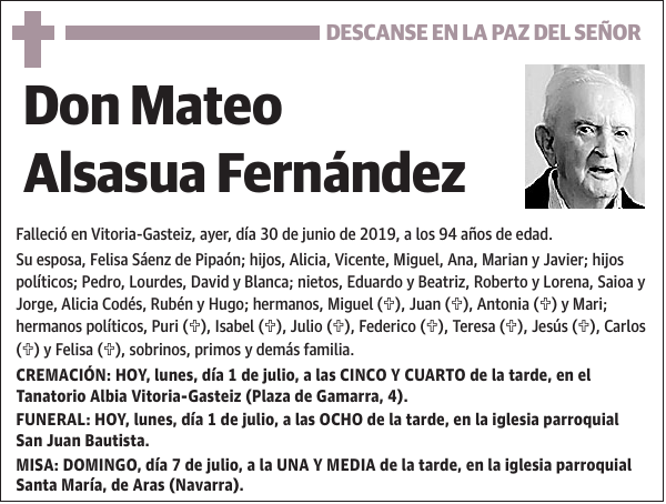 Mateo Alsasua Fernández