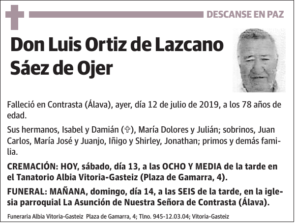 Luis Ortiz de Lazcano Sáez de Ojer