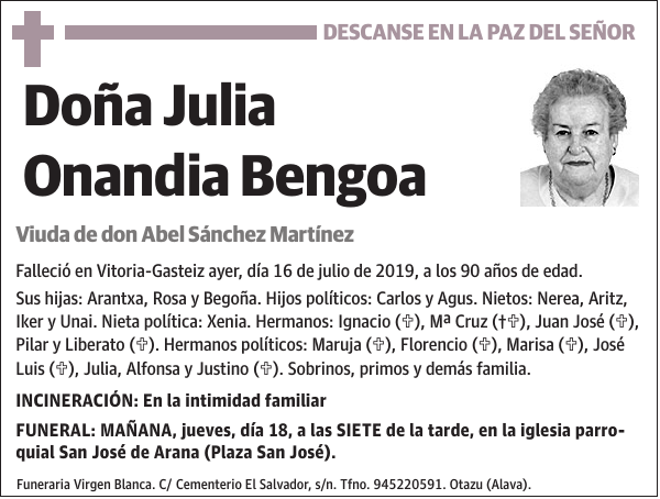 Julia Onandia Bengoa