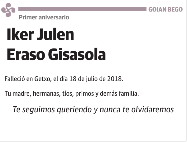 Iker Julen Eraso Gisasola