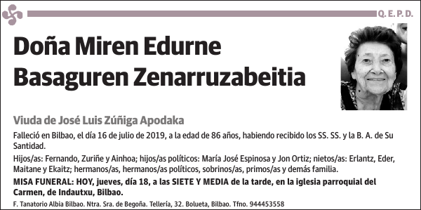 Miren Edurne Basaguren Zenarruzabeitia