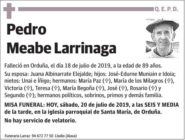 Pedro Meabe Larrinaga
