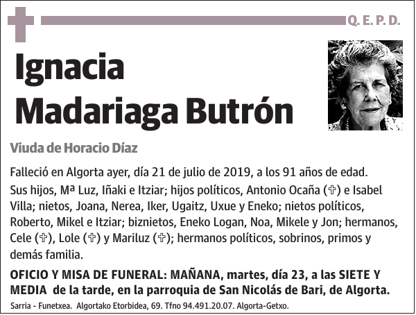 Ignacia Madariaga Butrón